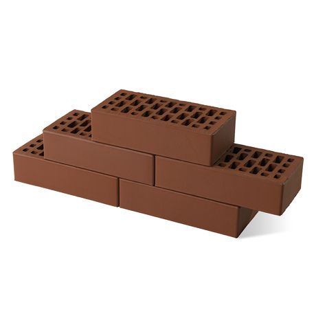 Кирпич BRAER 1НФ 250х120х65 мм гладкий бордо М150