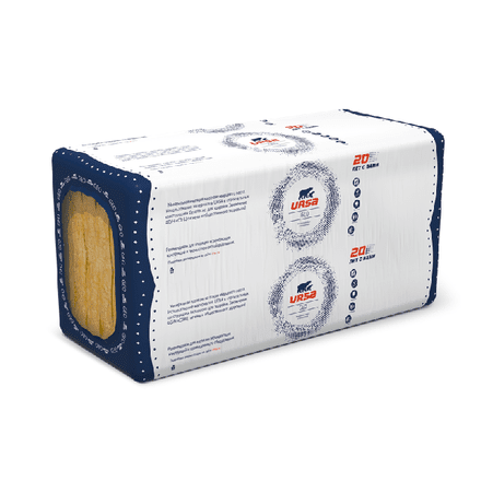 Утеплитель URSA GEO П-60 (1250×600, 15м2, 0.375 м3)